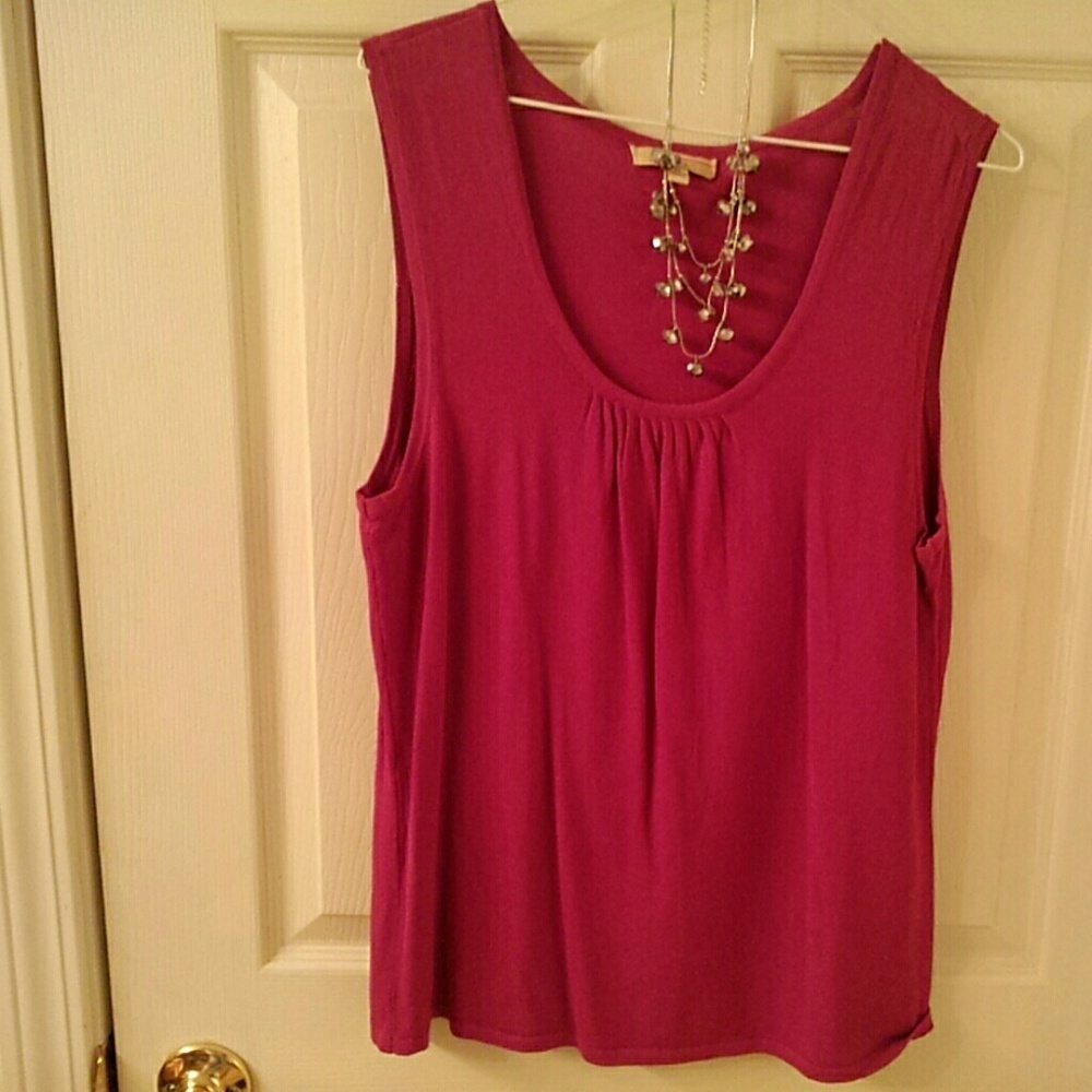Choices sleeveless knit shell